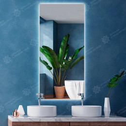 Зеркало в ванную комнату с парящей подсветкой Прайм 60х150 см