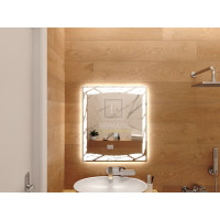 Зеркало с подсветкой для ванной комнаты Ночетта 85х85 см
